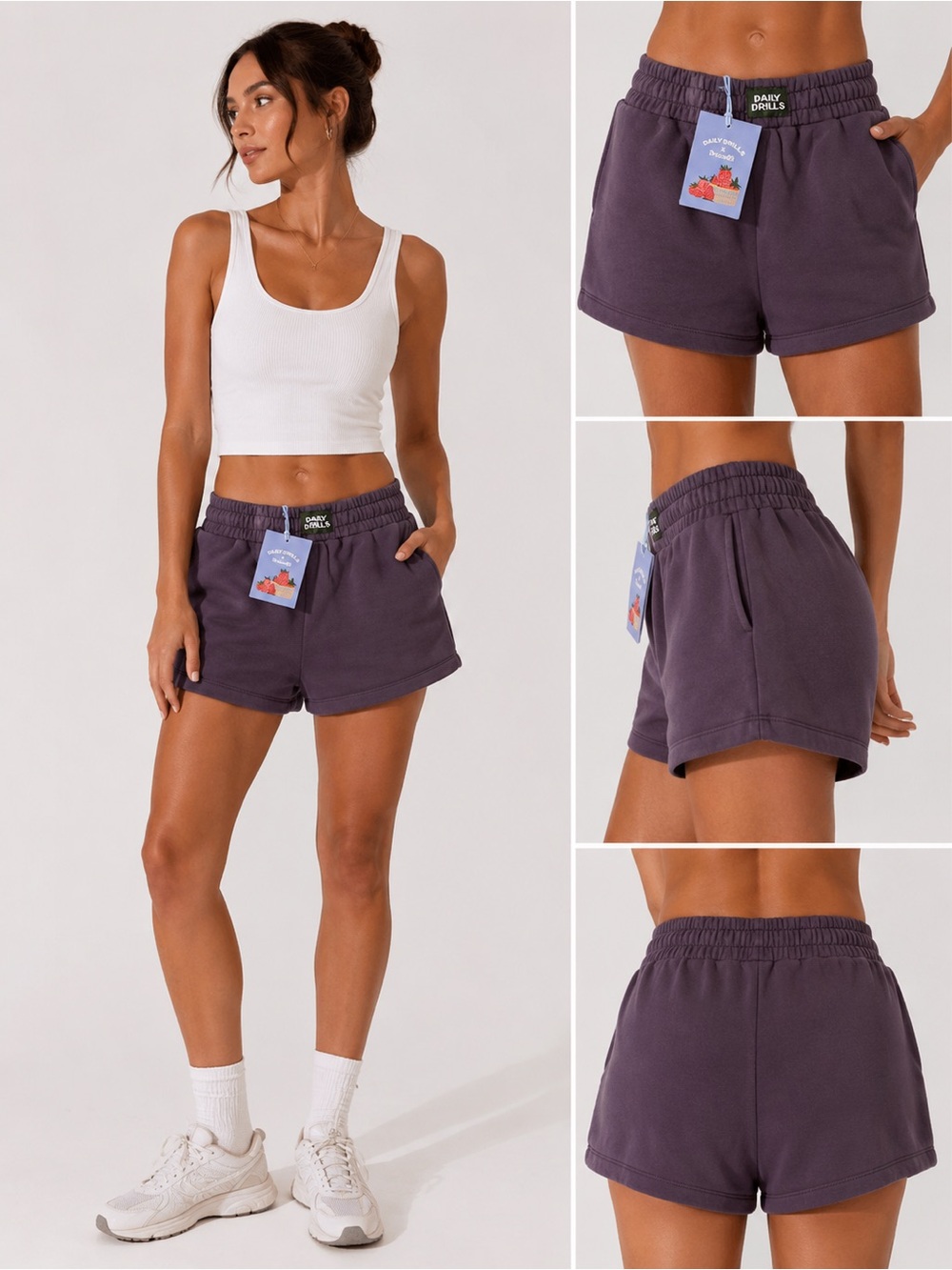 NWT Daily Drills x Driscoll’s Super Shorts Plum Limited Edition XS-S - Picture 1 of 2